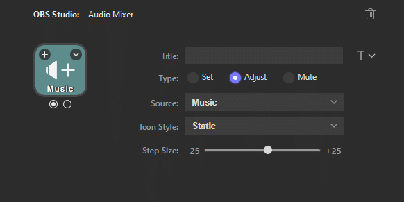 Stream Deck - Audio Controls in OBS Stream Deck - Audio Controls in OBS